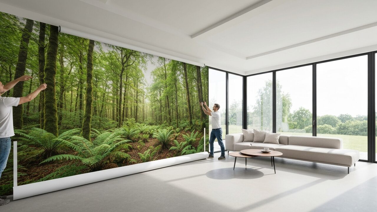 Fototapete anbringen – perfekte Passform & keine Luftblasen