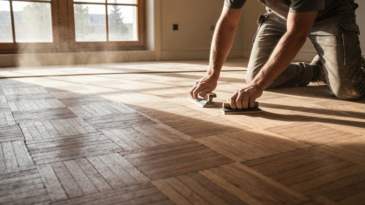 Parkett renovieren & auffrischen – schleifen, ölen, lackieren