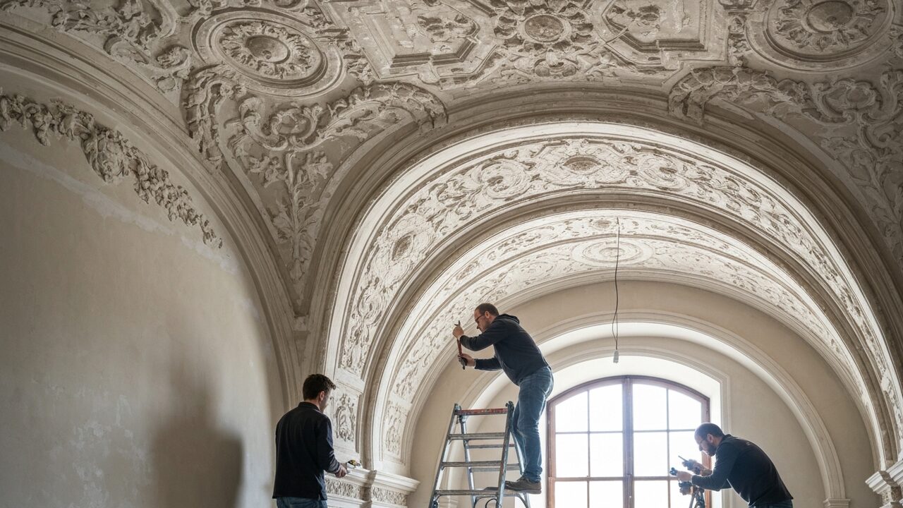 Stuck renovieren & reparieren – alte Zierleisten wieder schön