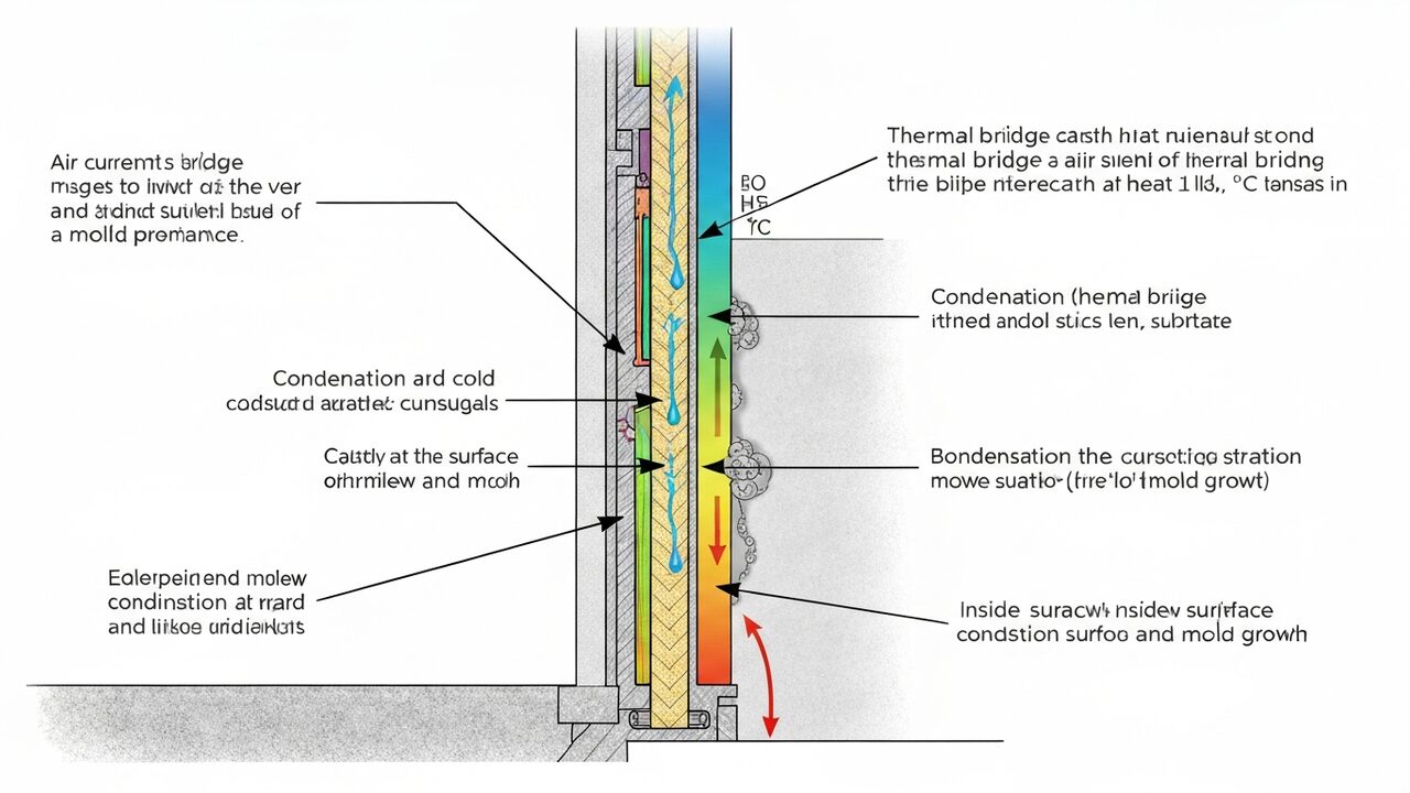 Wärmebrücken – Ursache von Schimmel & wie man sie behebt